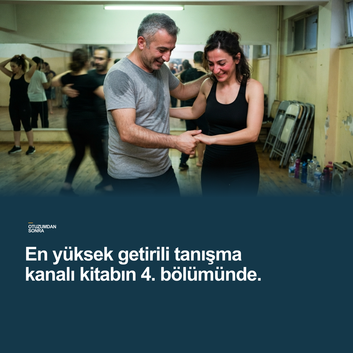 Dans kursunda çift — kitaptaki tanışma kanallarından biri